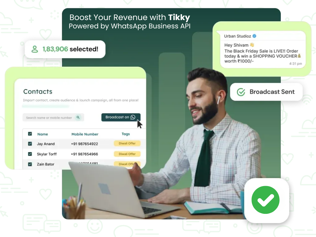 Boost Your Revenue with Tikky – Powered by WhatsApp Business API